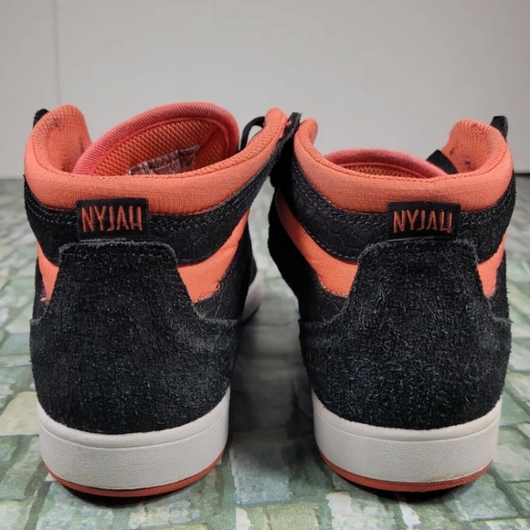 DC Shoes Nyjah High I Women's sz 7.5 Suede Black Coral - Picture 5 of 9